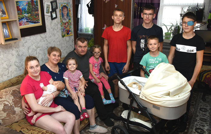 In a large family from Svobodnensky village they know the price of love and happiness