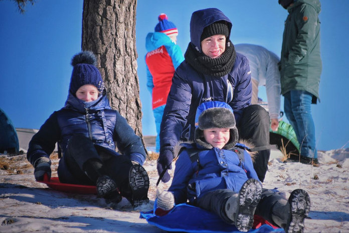 Свободненцы предпочли активный отдых на лыжной базе новогоднему застолью