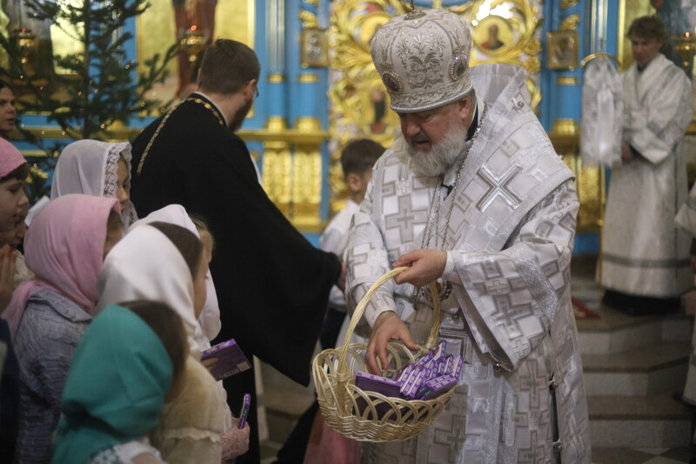 Рождественские песнопения в Благовещенском кафедральном соборе прозвучали и в исполнении детей