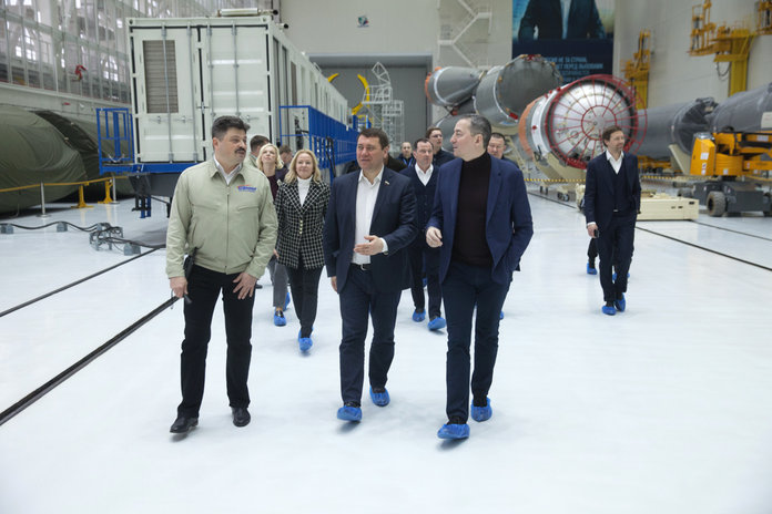 Перед визитом в Свободный делегация Совета Федерации посетила космодром Восточный