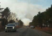 Трасса Свободный — Новоивановка перекрыта сотрудниками МЧС из-за лесного пожара