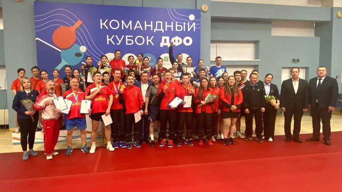 Первый тур Кубка Дальнего Востока по настольному теннису: мужская команда Амурской области завоевала «бронзу»