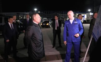 Президент посетил Амурский газоперерабатывающий завод, расположенный около Свободного