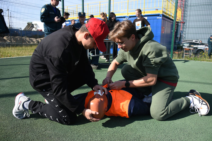 «Учения» для старшеклассников Свободного прошли на базе пожарной части в микрорайоне Алексеевский