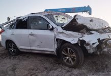 Водителя слетевшего с трассы в болото автомобиля спас сотрудник амурского «Дорожного патруля»