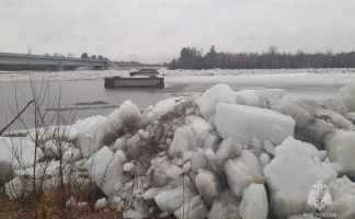 Ледяные заторы на северных реках Приамурья привели к подъёму уровня воды